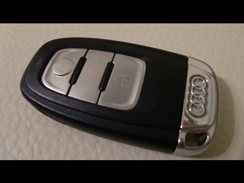 Audi A4 replace battery remote radio control key fob / Schlüssel Fernbedienung Batterie wechseln