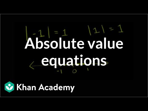 how to solve equations that involve absolute value