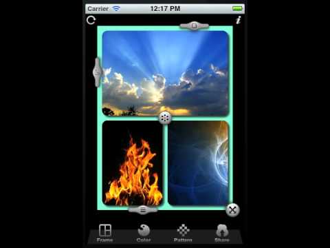 how to attach two photos in one frame