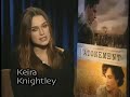 stephen holt interviews keira knightley about academy award nominee for seven oscars, including best picture and golden globe winner for best picture(drama) 