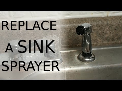 how to replace sink sprayer