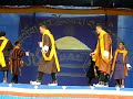 Monks dancing Bhutanese folk dances.