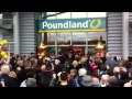 Poundland Falkirk retail park opening with Marlon Dingle