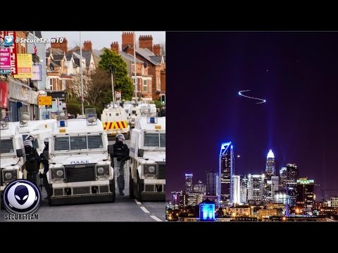 Belfast Police Vehicles Blockade Road Over UFO Crash?