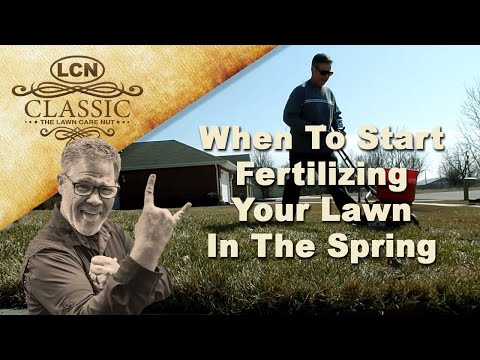 how to fertilize a lawn in the spring