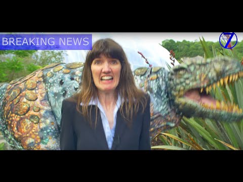 Dinosaurs at the Eden Project! TV news report