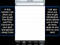 How to get a 5x5 springboard on an iPod touch