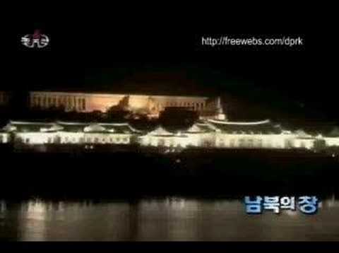 Pyongyang, DPRK brightly lit at night