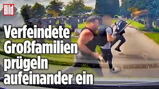 Auf Friedhof: Blutige Schlägerei mit Baseballschl