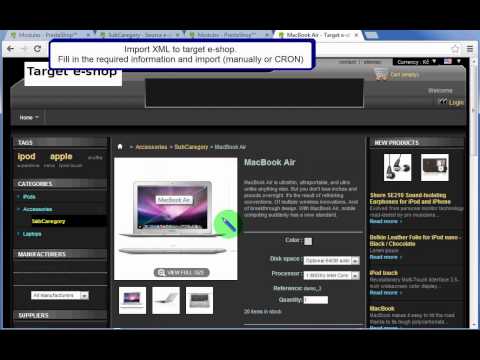 how to export products from prestashop