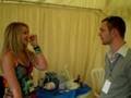 Tom Bushell chats to Ava Leigh backstage.