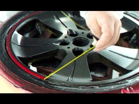 How to Repair Your Car Wheels & Paint Rims / Candy Red & Black