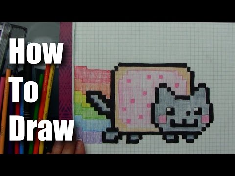 how to draw nyan cat