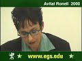 Avital Ronell. Stupidity. European Graduate School 2000 5/10 Avital Ronell. Stupidity. European Graduate School 2000 5/10