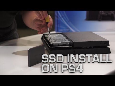 install - Peter Brown shows you how to swap out your HDD for a faster SSD in your new PS4. PS4 System Recovery Patch: http://us.playstation.com/support/systemupdates/p...