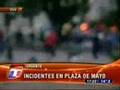 Incidentes en la Plaza de Mayo, Buenos Aires, Argentina