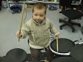 1,5 year old \"drummer\"