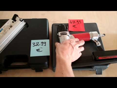 Druckluftracker / Druckluftnagler im Vergleich: Güde / Einhell DTA 25/2