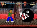 (after motoko and tifa killed the one eyed and the shar-makai).

tifa: ha how was that
motoko: hmm you called that tough
kamek: grrrrrrr alright now you all are started to pis me off now who next for test 3
homer: me
peter: me too
peptio: i help out to
kamek: i need one but if you guys wanted to die to ok (then a chomper came in frome the tower door).
chomper: grrrrrrrrrrrrrrrrrrrrrrrrrrrrr!!!!!!!!
peter: oh my god what the hell is that
kamek: it is my pet chomper let's see if you three can defeet it no one had ever done that ha ha ha
homer: grr fine i am first
peter: mabay i should
homer: i said me first
peptio: ok you first now let's do this

(all were ready to fight).

note: i played as homer peter and peptio