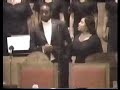 the dillard university concert choir, s. carver davenport-director, on tour in san antonio, tx (2002). the choir is performing 