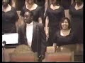 the dillard university concert choir, s. carver davenport-director, on tour in san antonio, tx (2002). the choir is performing 