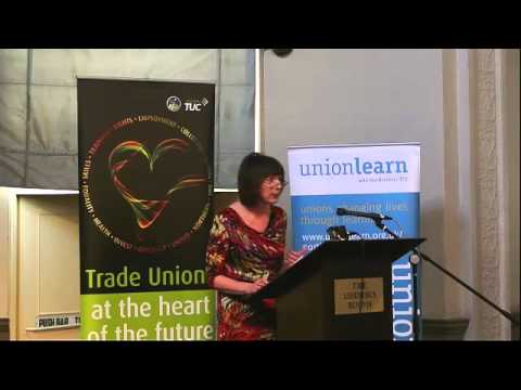 Frances O'Grady speaking at the Northern Region TUC AGM 2013