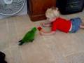 Pally and Justin playing