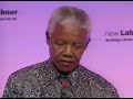 Nelson Mandela speaks to Labour\