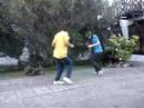 CALI Y YO BAILANDO COMO EN LA MOONPARK