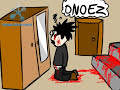 Don't mind the icon at the top, it's just some converting-software-thingie :3 Okay, here it is! An animation about Arne, the unluckiest man of all unlucky men. What's the worst thing that could ever happen? Uh-huh, correct. Falling the stairs. I dunno when i started on this one, but it sure is long ago. Maybe more than a year. This animation went through to the country gathering of the UKM 2008. I hope you'll enjoy the movie. The song is copyrighted to Bare Egil band