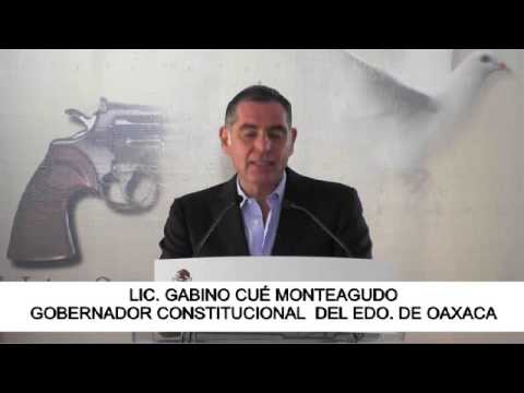 Inicia @GabinoCue Campaña de Desarme Voluntario en Oaxaca