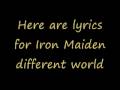 Iron Maiden Different World