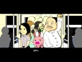 Quarrel by the train 【SLOPPY ZOO】満員電車でのケンカ【雑どうぶつえん】 紙の動物園