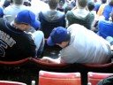 shea goodbye ..#!@%* steals a seat from shea stadium