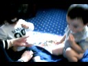 Andrew feeding Aiden