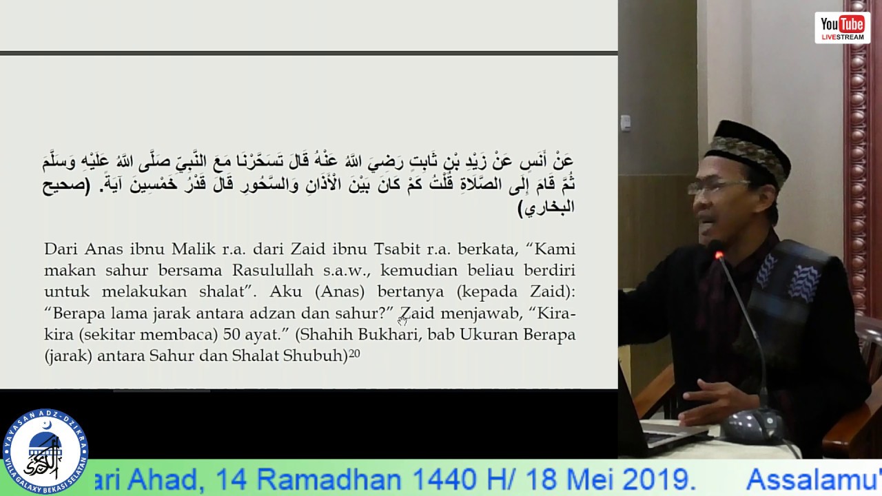Kajian Tematik Sunnah Ramadhan