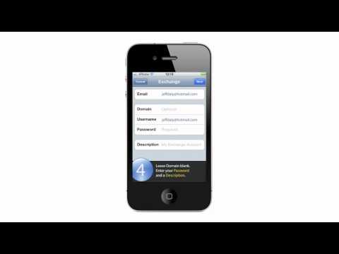 how to sync hotmail with iphone