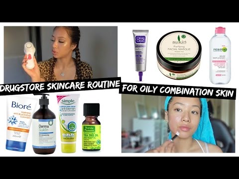 My Drugstore Skincare Routine for Oily Combination Skin ♡