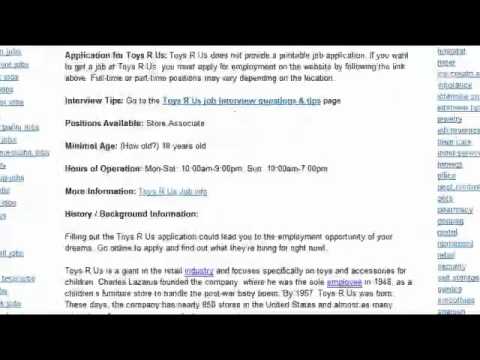 how to apply at toys r us