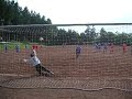 Ein wunderschön getrettener elfmeter von dennis karbach im spiel Sg dachsenhausen gegen freiendiez