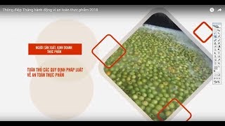 Thông điệp Tháng hành động vì an toàn thực phẩm 2018. Nguồn: Internet