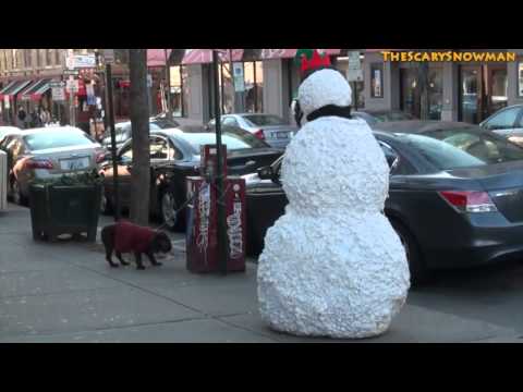 Funny Moving Snowman New Years Prank Scare   Season 2 Episode 4