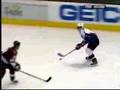 Ovechkin on his back