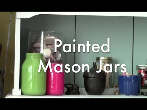 how to dye mason jars purple