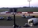 Grundy County Speedway Midget Drifting around turns 8-31-08