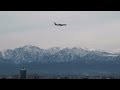[立山連峰と航空機 富山空港] ANA Boeing 767-300 JA8357 LANDING TOYAMA Airport 2011.11.27