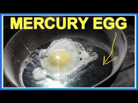 Cooking an EGG on MERCURY (Hg) (highly toxic)