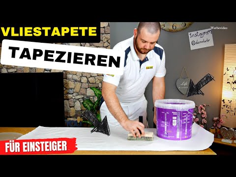 Vliestapete tapezieren 💪 tapezieren Tipps & Tricks [4K]