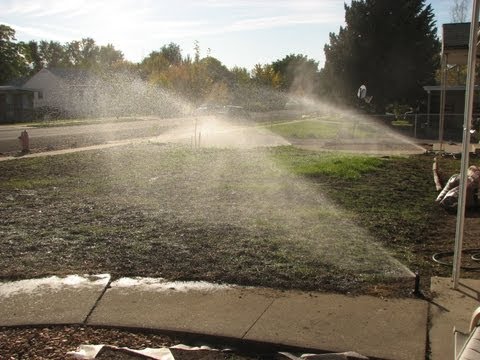 how to drain rain bird sprinkler system