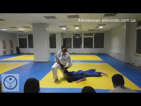 Айкивиндо. Кататэ дори айханми и гекоханми Иккё, Никкё, Санкё. Aikivindo Katate dori aihanmi and geko hanmi Ikke, Nikke, Sanke. Aikido Lessons. 13.02.17